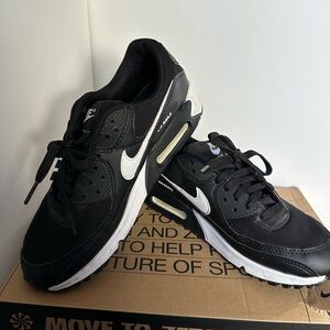 Black and White Nike Air Max Sneakers